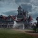 The ghost-plagued mansion in a scene from Winchester. Image: Ben King/CBS Films and Lionsgate